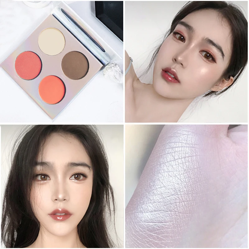 4 цвета леди блеск для лица изюминка основа базовый контур минеральный пигмент