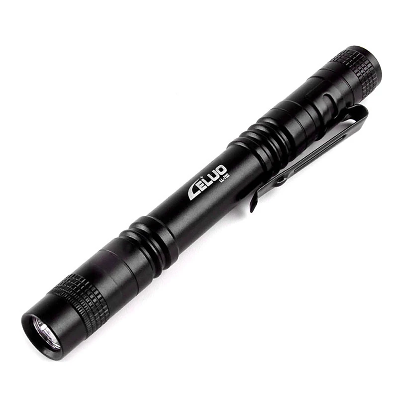

2021 Portable LED Mini Super Bright Flashlight Adjustable Black Flashlight Camping