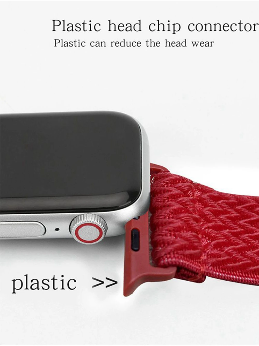 

Elastic nylon Watchstrap For Apple Watch band 6 5 44mm 38mm 40mm 42mm Adjustable Bracelet for iWatch series SE 4 3 2 band strap