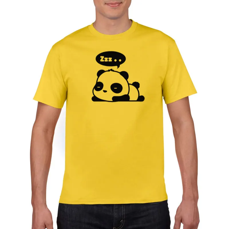 

Мужская хлопковая футболка с принтом панды, забавная брендовая одежда с короткими рукавами, Новинка лета 2021