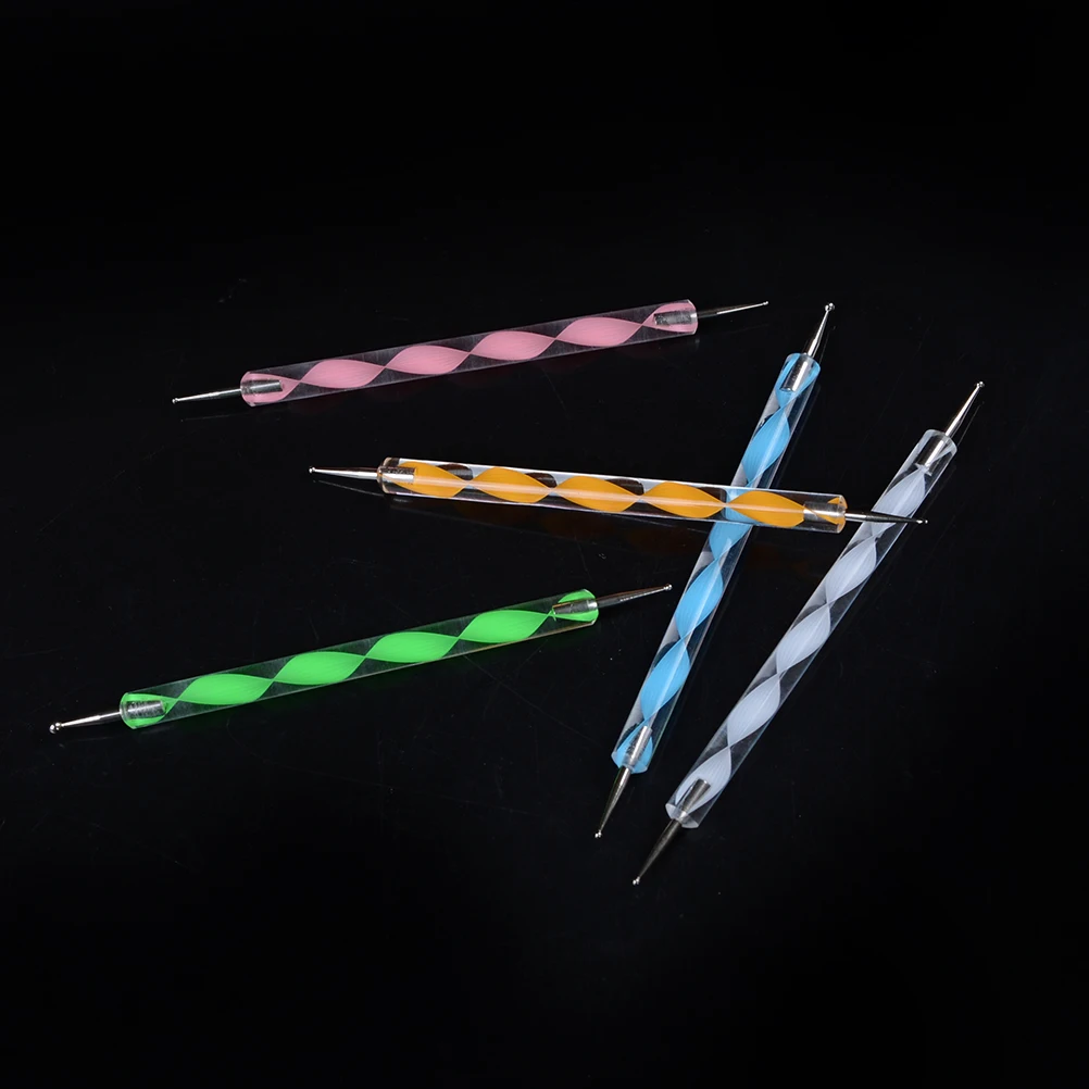 5pcs Painting Stencils Rocks Template Set Mandala Dotting Tools Acrylic Rods Ball Stylus Pottery Clay Craft Nail Stamp |