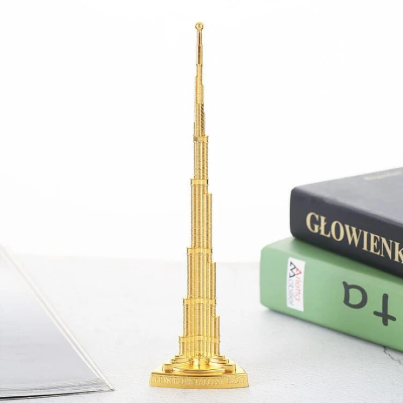 Модная 3D игрушка из цинкового сплава Burj Khalifa украшение башни для дома кафе офиса