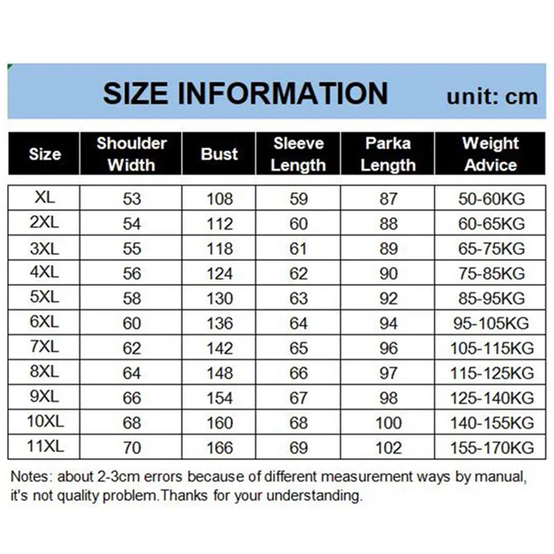 

Winter Parka Mens Extra Long Hooded Warm Loose Overlarged Coats Plus Size 8XL 9XL 10XL 11XL Black Khaki Man Jackets Clothes 2020