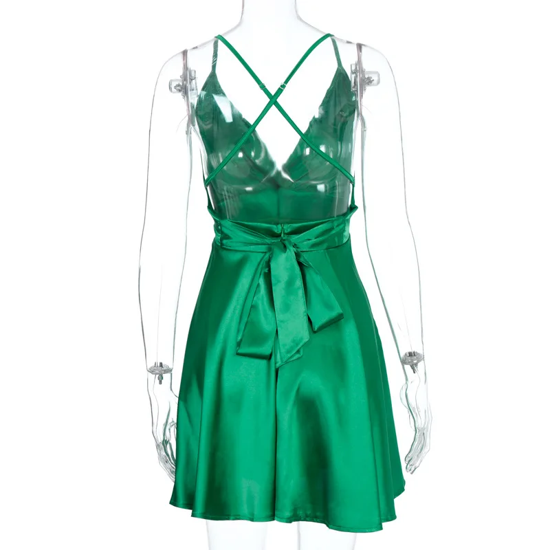 Женское прямое платье летнее Хлопковое с V-образным вырезом в европейском и