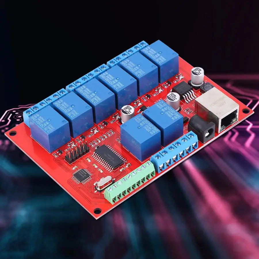 Реле за запозданиевремени Ethernet релейная плата 8-канальный сетевой коммутатор gigabit TCP модуль UDP контроллер релейных платов