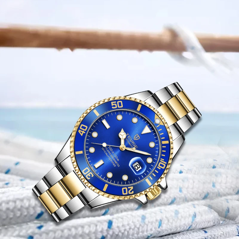 2019 New Fashion Men Watch Automatic Mechanical Full Stainless Clock with Tool Gift Relogio Masculino Drop Shipping | Наручные часы