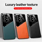 Автомобильный магнитный держатель кожаный чехол для Samsung Galaxy A52 A32 A72 5G 32 52 72 оргстекло силиконовый ударопрочный чехол для телефона Fundas