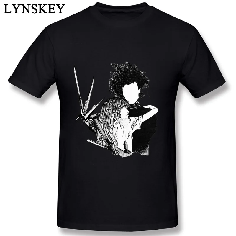 Art Design Men T Shirt Cotton Fabric Tops &amp Tees Short Sleeve Summer Autumn Crew Neck Clothes Edward Scissorhands Classic Style |