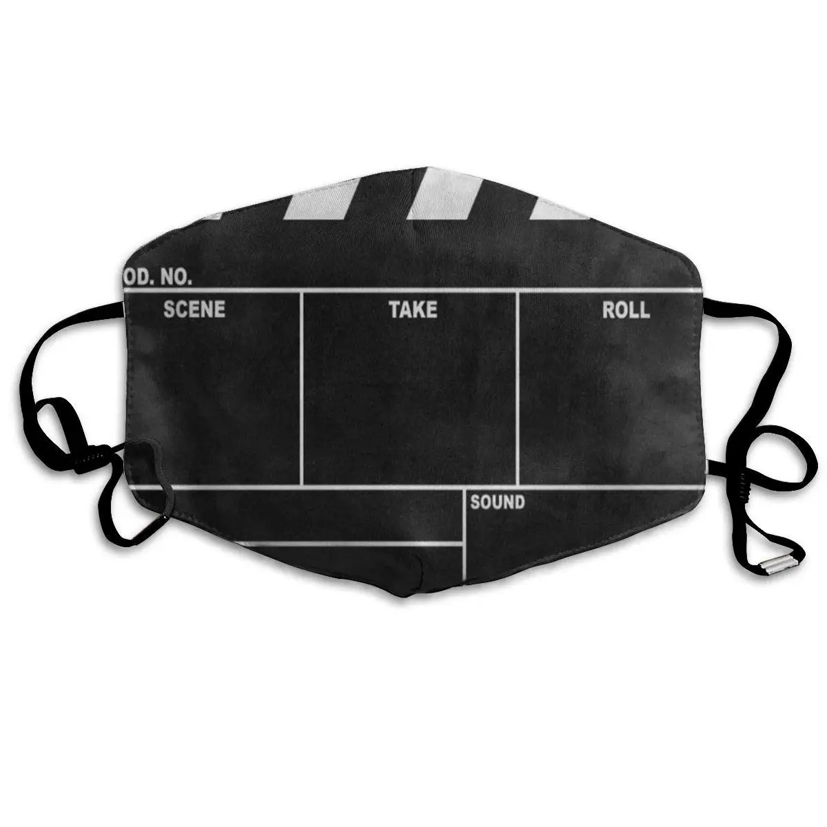 

Face Mask Movie Clapboard Black Vintage Cycling Half Face Earloop Nose Mask For Man