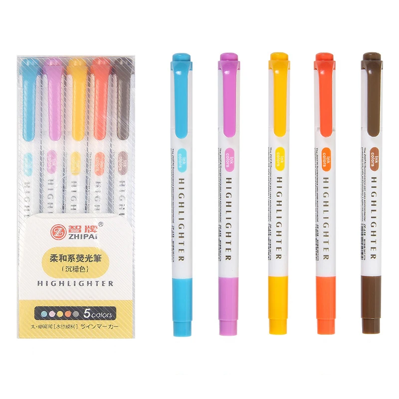 Флуоресцентные двусторонние маркеры 25 цветов|Маркеры| |