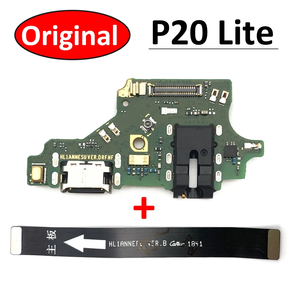 100% оригинальный для Huawei P20 Lite USB порт зарядки зарядное устройство док разъем