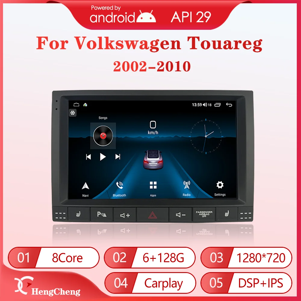 Автомагнитола для Volkswagen Touareg GP 2002-2010 мультимедийный видеоплеер Vw GPS-навигация