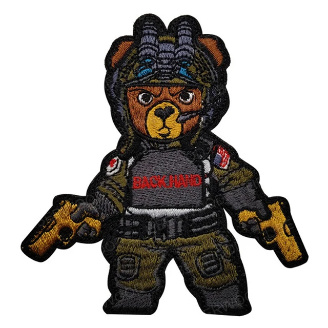 LIBERWOOD военный тактический фонарь с вышитым медведем Акула патч армейский воин
