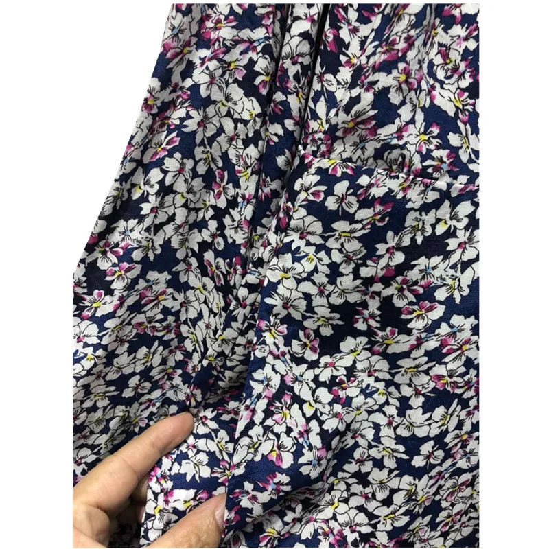 

2021 new style V-neck long dress with small floral wood ears