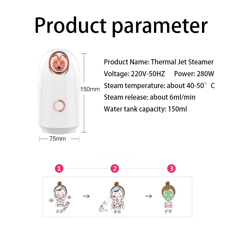 

Face steamer Deep Cleaning Massager Humidifier Hydrating Anti-aging Wrinkle Moisturizing deep hydration Beauty Skin Care Tools