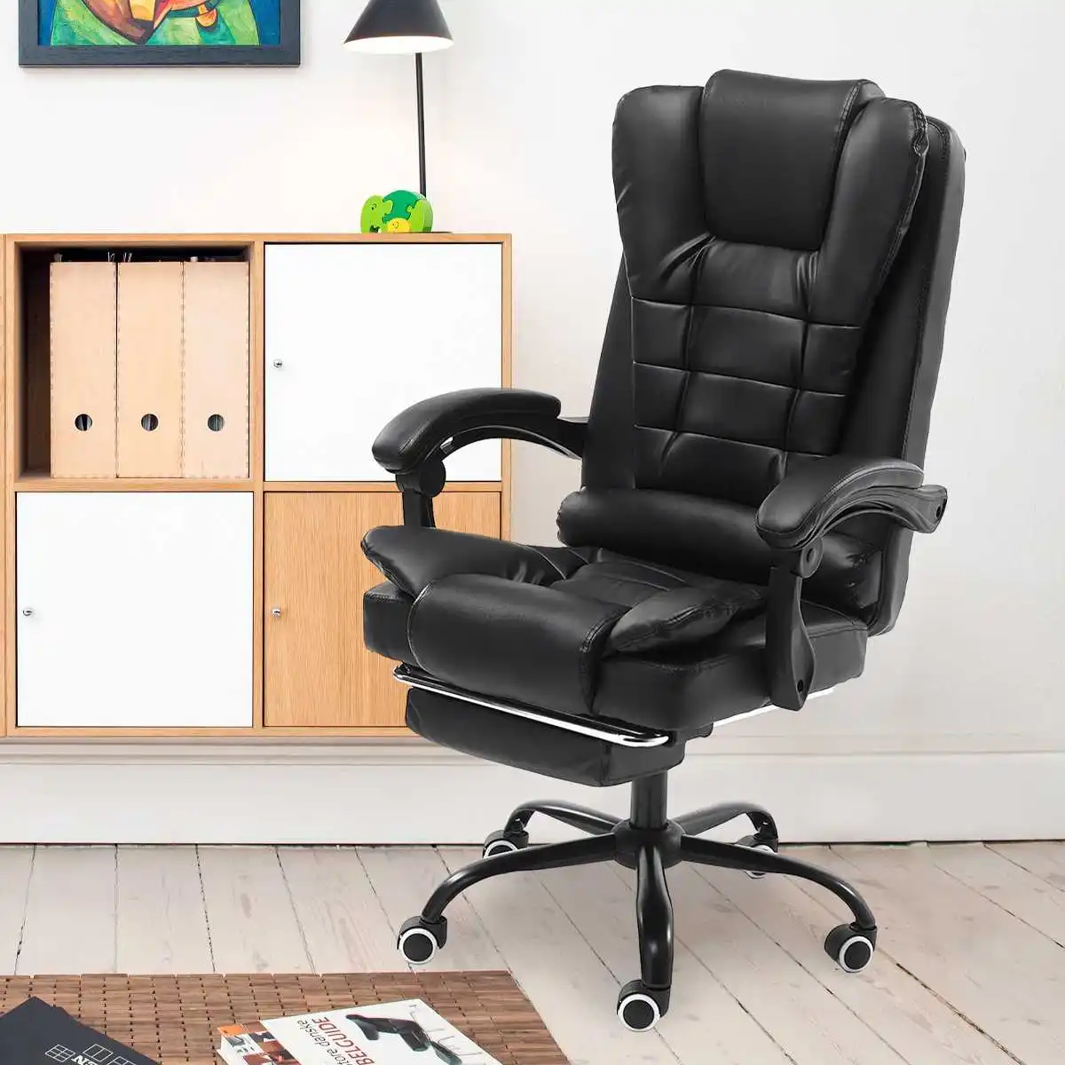 

Офисное кресло, компьютерное игровое регулируемое настольное кресло, домашнее кожаное вращающееся массажное игровое кресло с подъемом, вр...