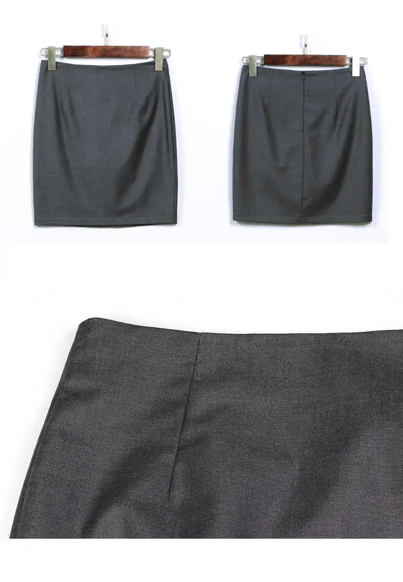 

Summer Work Wear Skirts For Womens Korean Solid Color Pencil Skirt High Waist Zipper Skirt Bodycon Mini Women Skirts
