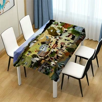 Famous American Folk Art Tablecloth For Picnic Kitchen Dinner Table Decor
