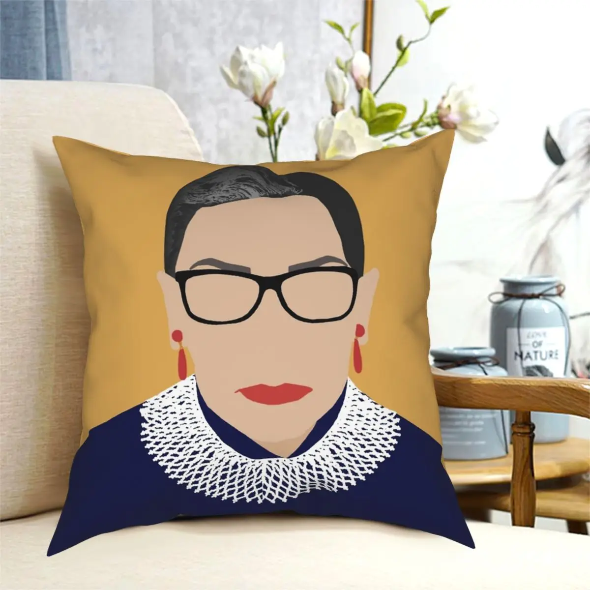 

Декоративная наволочка с принтом, на молнии