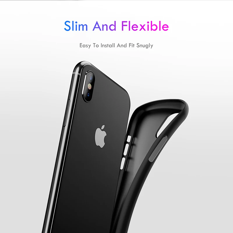 Ультра тонкий чехол для телефона 0,26 мм для Iphone Xr Xs Max X 8 7 6 6s Plus матовый прозрачный футляр для Iphone 11 Pro Max задняя крышка