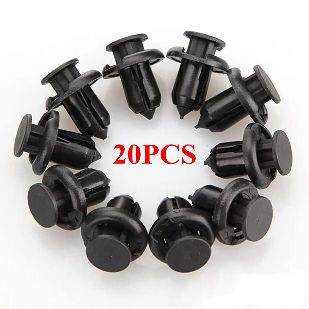 

20x Car Bumper Clip Fastener Trim Rivet Front Bumper Clip Push Type Retainer For Honda Accord CR-V Acura CL