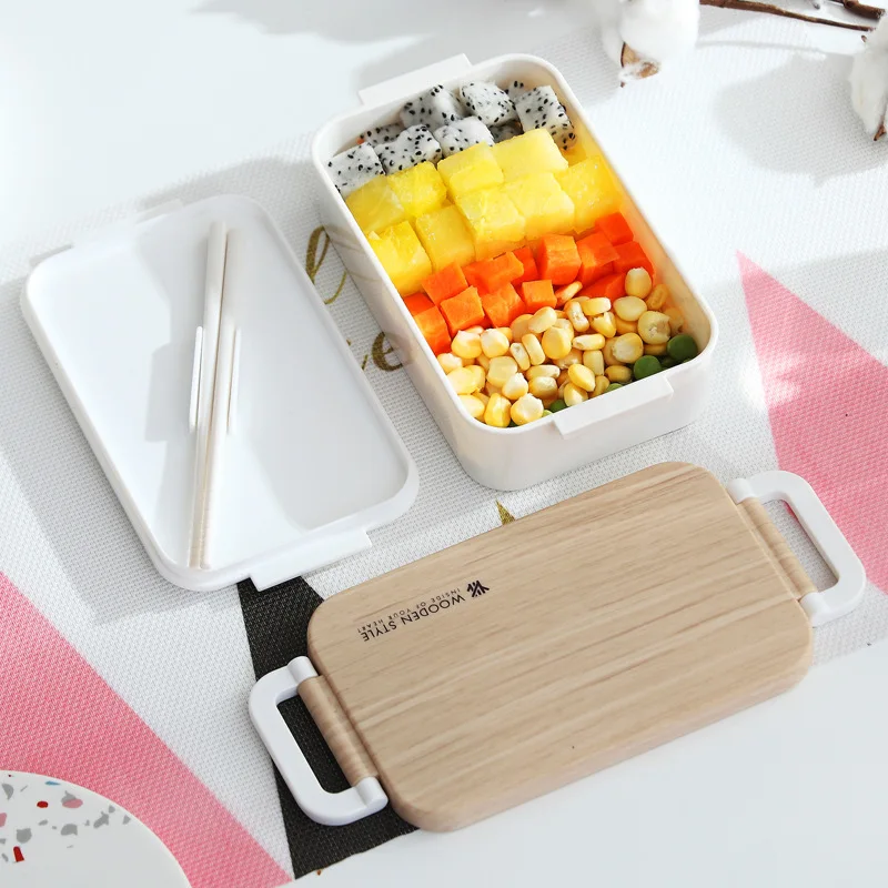BPA Бесплатный Ланч-бокс экологичный пищевой PP Bento box Microwaveble столовая посуда контейнер для хранения еды для офиса детей