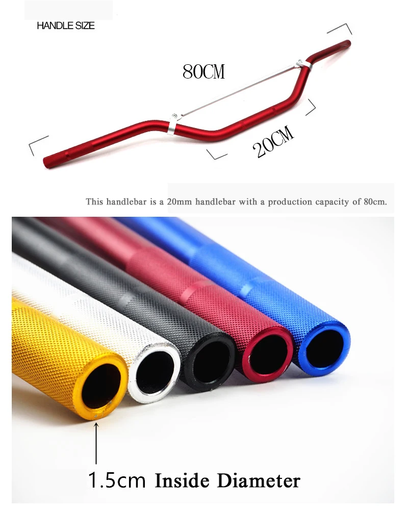 Универсальная алюминиевая ручка для мотоциклетного руля 22 мм 5 цветов|Ручки