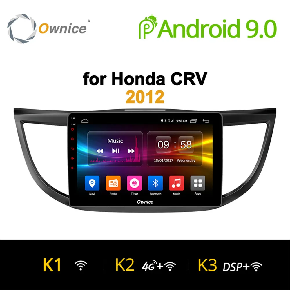 Ownice 4-ядерный Android 9 0 4G 360 панорамная Автомобильная радиосистема K3 K5 K6 для Honda CRV 4 2012