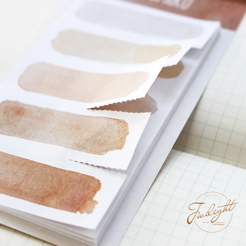 20 листов/блокнот милые акварельные Липкие заметки кавайная Закладка блокнот для