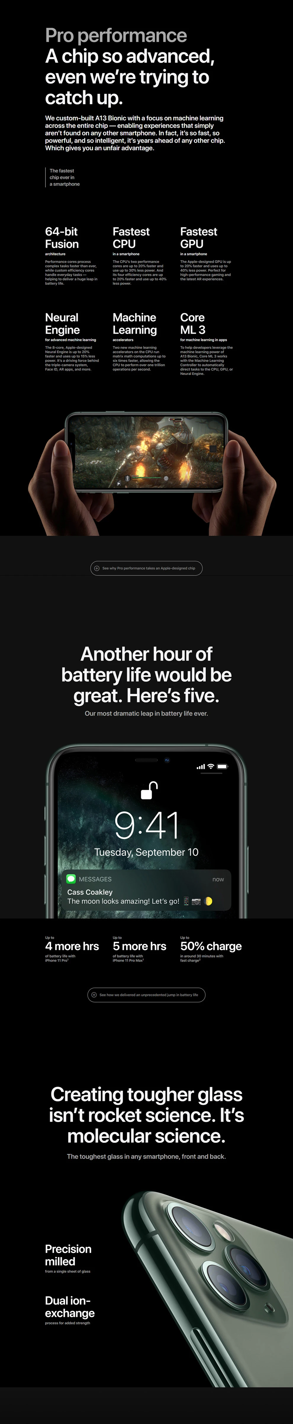 Pan Tong iPhone 11 Pro Max 64G 6,5 дюймовый телефон с двойной картой и полноэкранным Apple авторизованный онлайн продавец