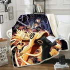 Одеяло с 3D-принтом ниндзя Узумаки, одеяло для взрослых, для кровати, дома, гостиной