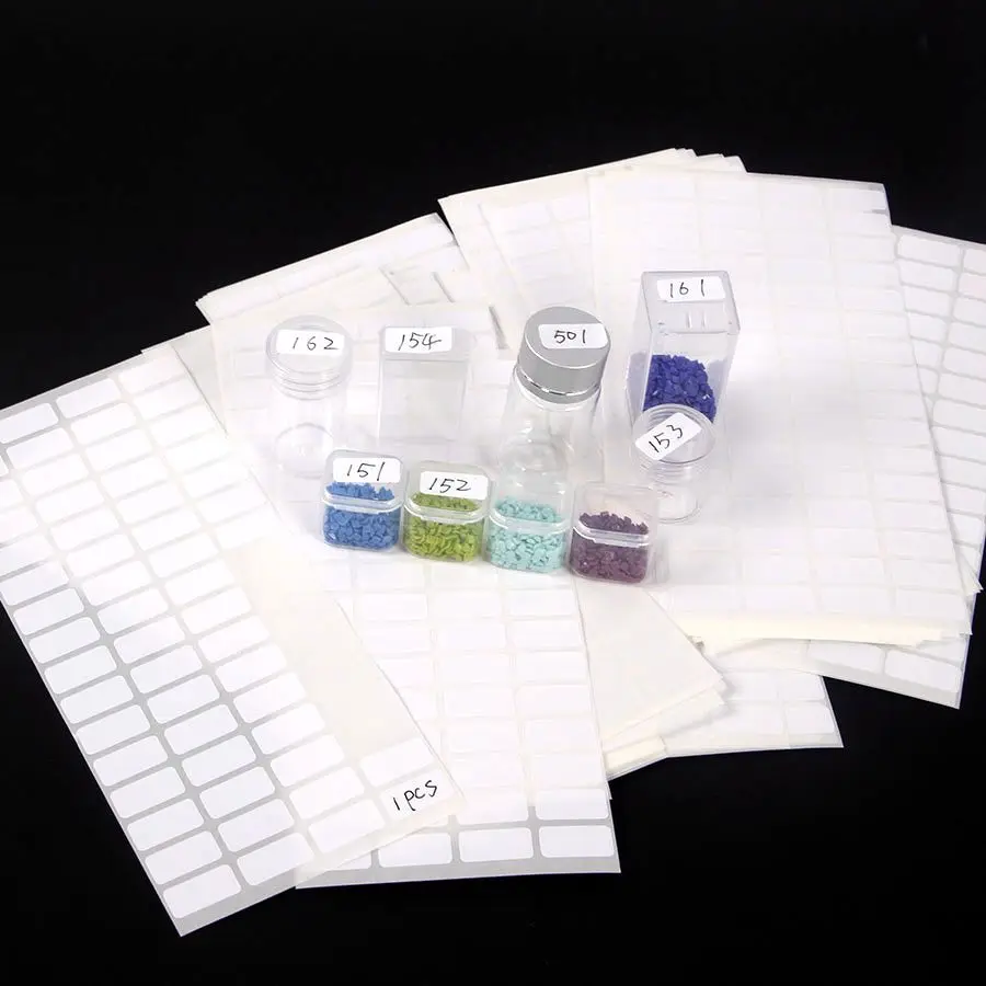 

1024Pcs Stickers Diamond Classification Storage Boxes Distinguish Label Stickers Diamond Painting Accessories Embroidery Tools