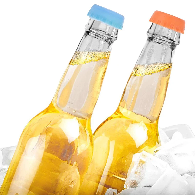 

12 Pcs Silicone Beer Bottle Cap Reuse Practical Colorful Leak Free Bottle Caps, Kitchen Gadgets Silicone Beer Bottle Cap