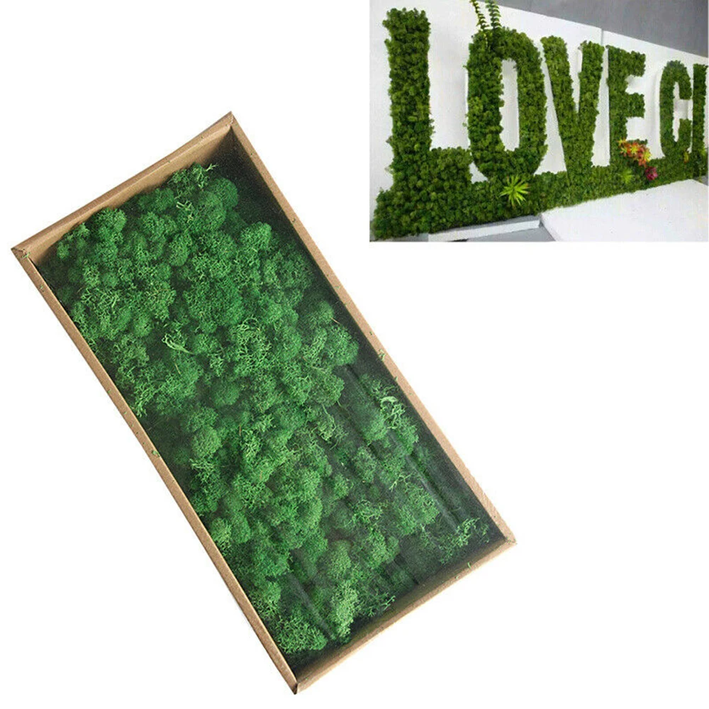 

100g/Box Faux Moss Reindeer Artificial Dried Floral Craft Green Plant Decoration