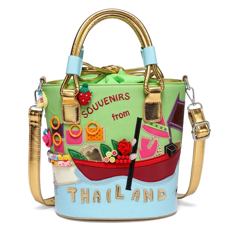 

High Quality Luxury Embroidery Women's Handbags Travel Beach Bags Summer Lady Large Fashion Casual Bag