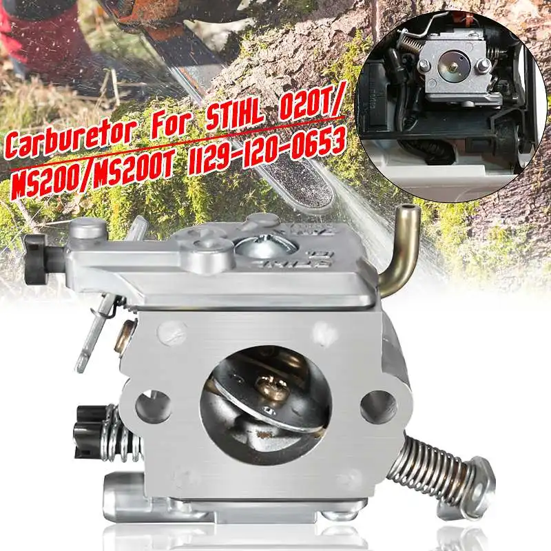 

Carb Carburetor For Stihl 020T MS200 MS200T Replacement Zama & Walbro 1129-120-0653 C1Q-S126 C1Q-S126B