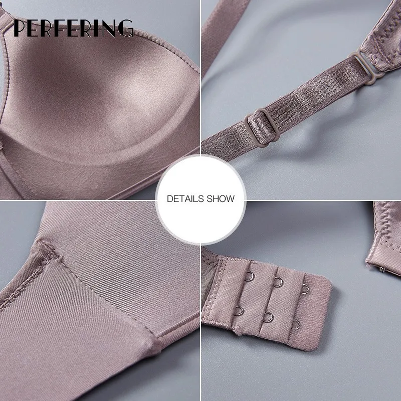 Женский бюстгальтер пуш-ап Perfering тонкий без косточек бесшовный черный B C 80 85 90 |