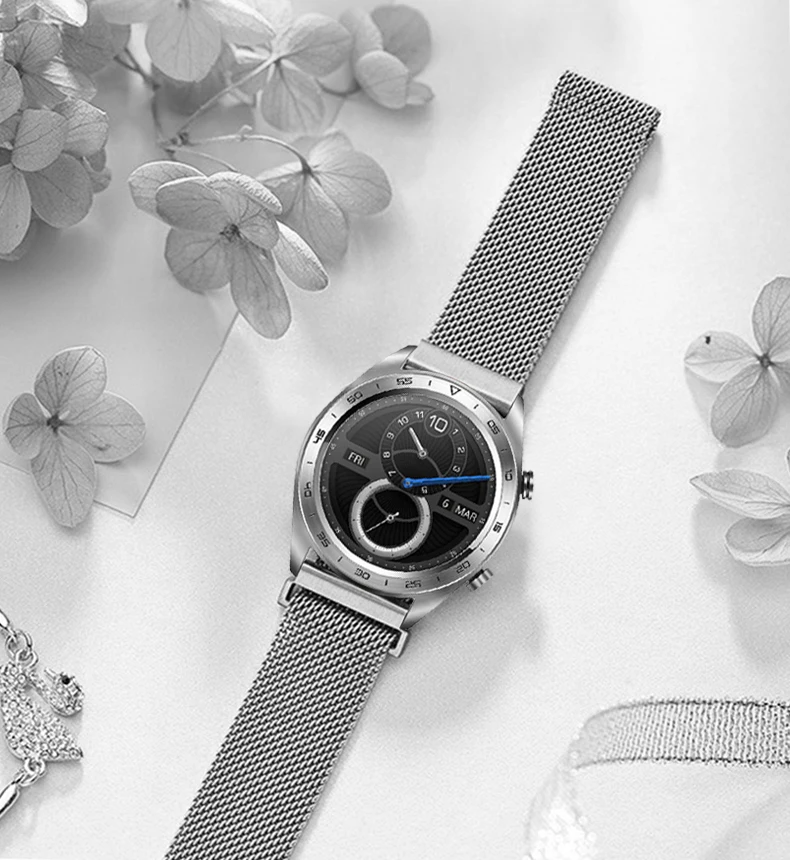 Galaxy watch 46 мм для samsung Galaxy watch Active gear S3 frontier Магнитный 20 мм 22 мм ремешок для часов amazfit ремешок Bip браслет 46 мм