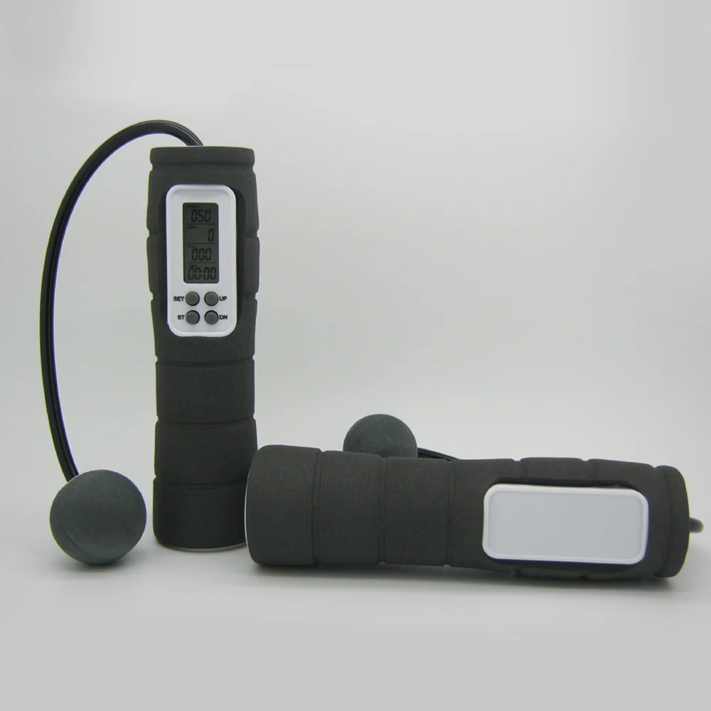 1 шт. портативный цифровой ЖК дисплей беспроводной скакалка Скакалка Счетчик