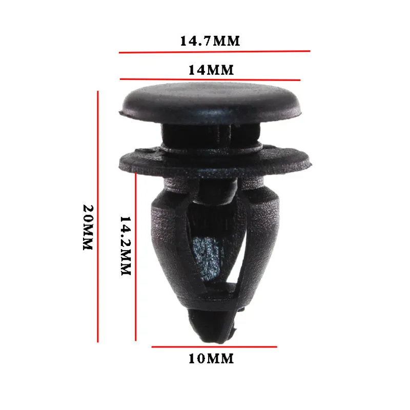 

For BMW Car Door Panel Trim Plank Hollow Plastic Fasteners Clips 10PCS Black