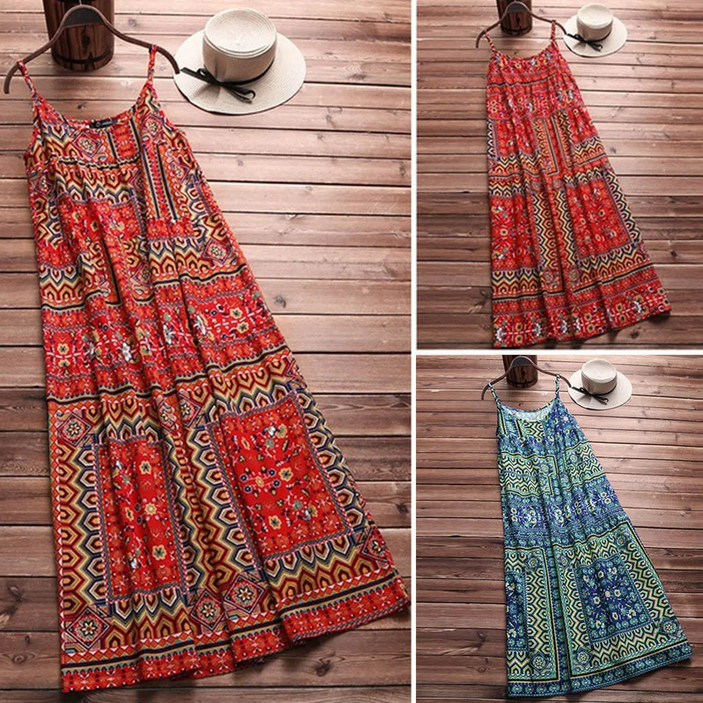 2020 женское платье в стиле бохо повседневный пляжный сарафан сексуальные