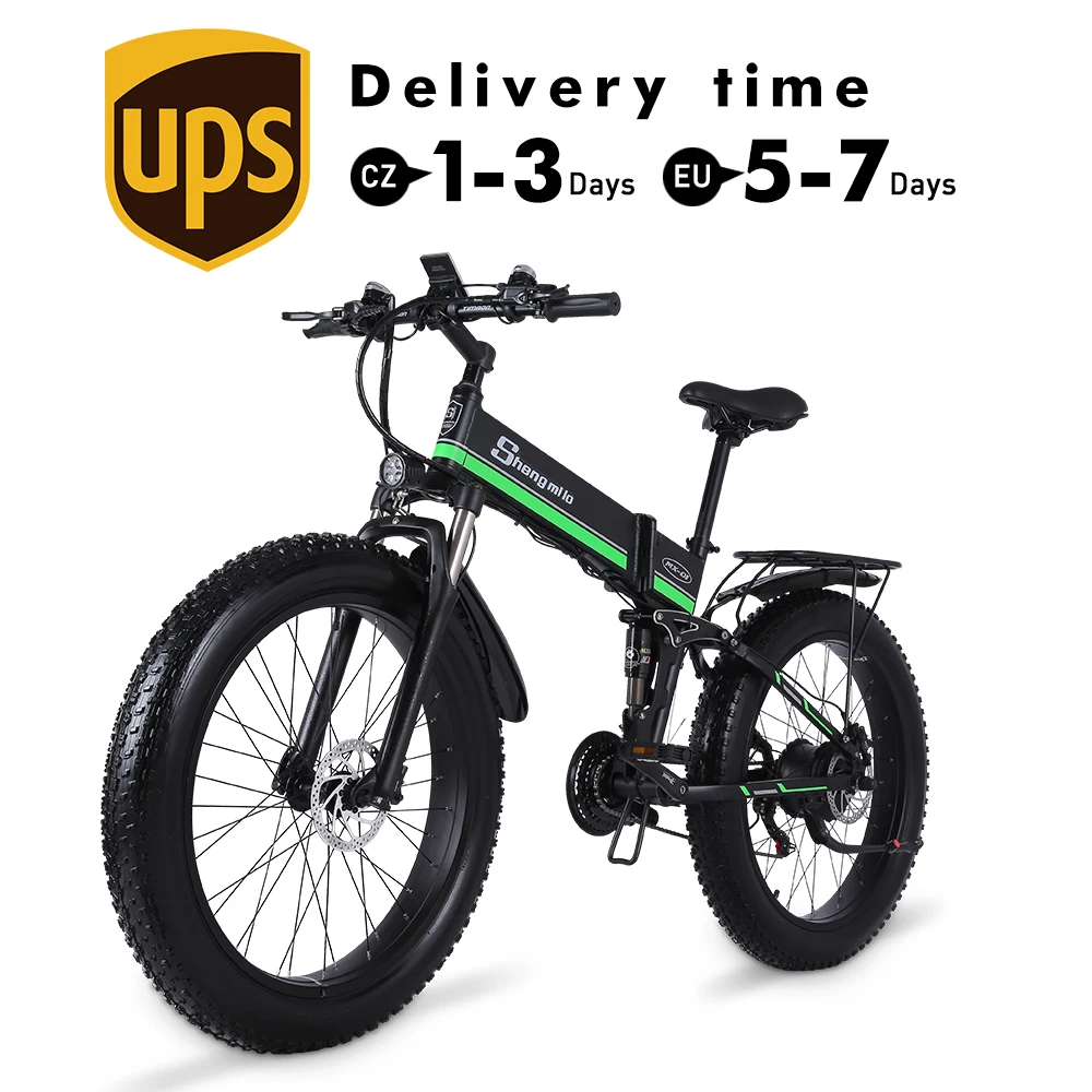 Bestellen Shengmilo Elektrische Bike 1000W Neue Super Ebene Schnee Bike Elektro Fahrrad Klapp Ebike 48V12Ah Elektrische Fahrrad 4,0 Fett Reifen E Bike