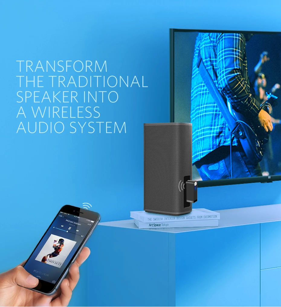 Ugreen Беспроводной Bluetooth Приемник 3.5mm Jack Bluetooth Audio Музыка Приемник Адаптер Автомобилей Aux Кабель бесплатно Динамик Наушники