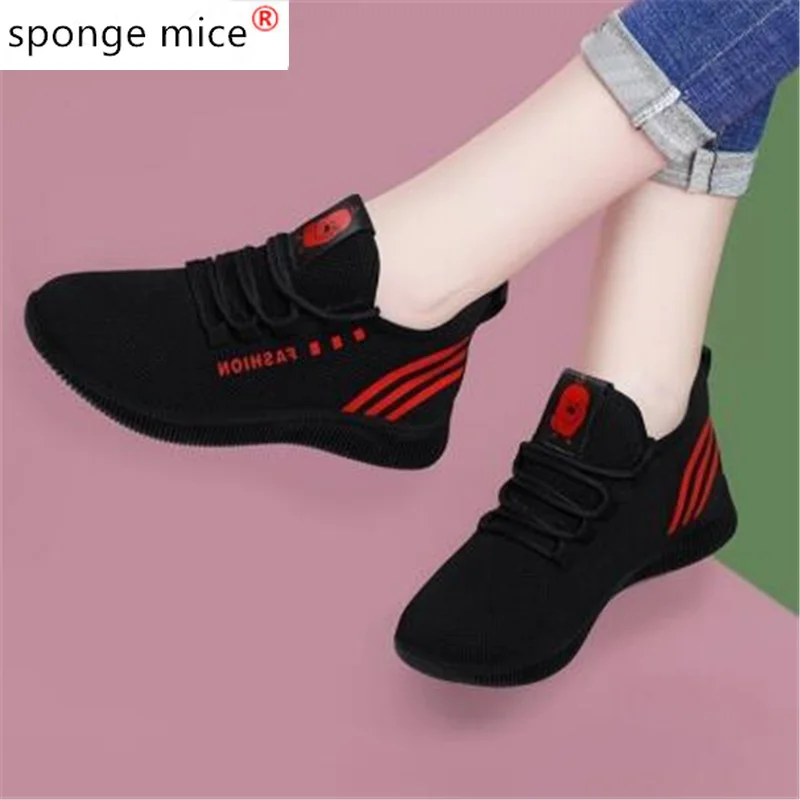 

2020 New Spring Women casual shoes Breathable Mesh platform Sneakers Women New Fashion mesh sneakers shoes woman tenis feminino