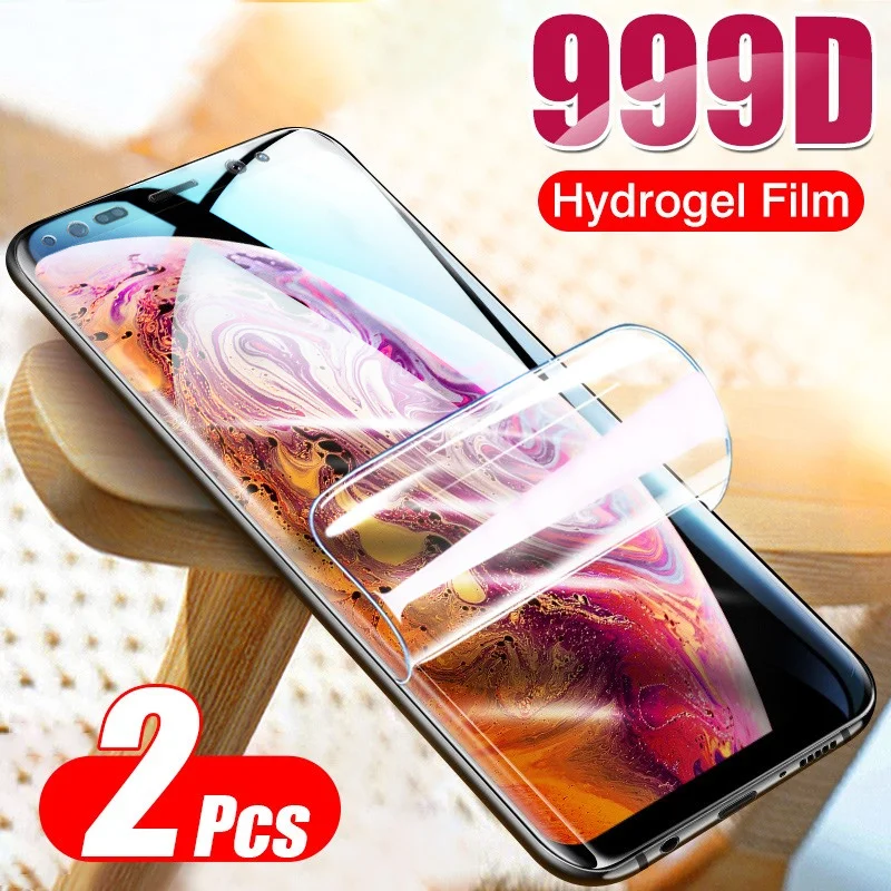 

2 шт гидрогелевые Защитные пленки для iPhone 11 12 Pro Max Mini X XR XS Max 8 7 6 6s Plus SE 2020 полное покрытие защитная пленка не стекло