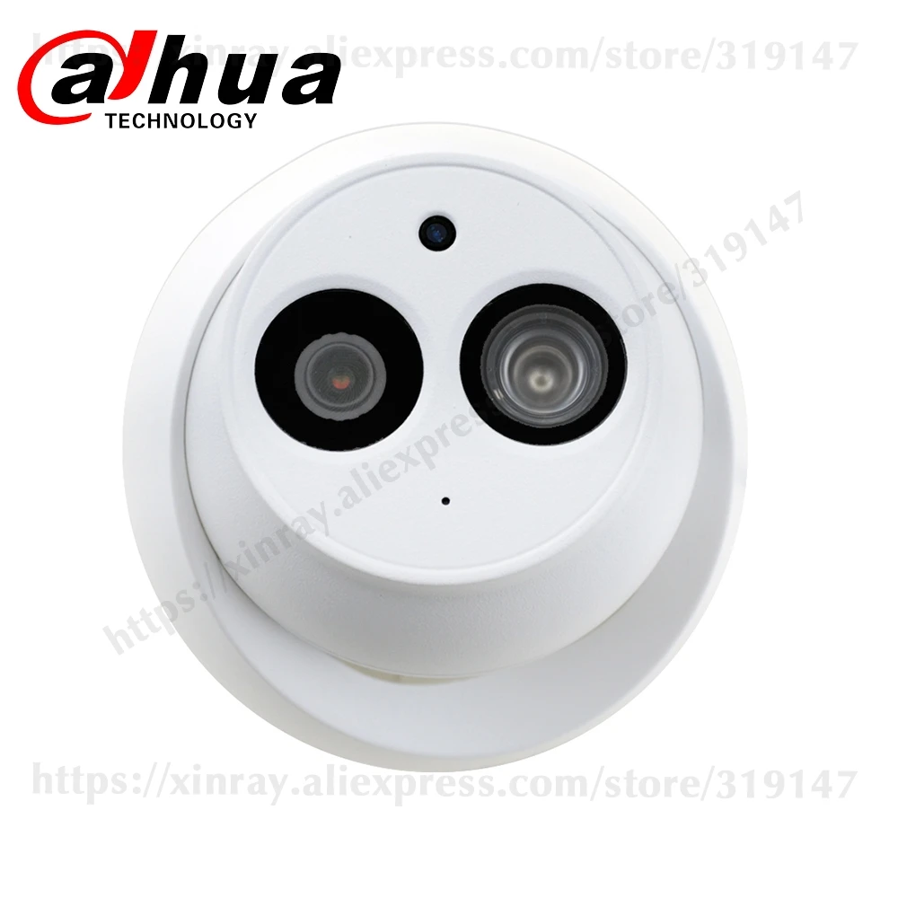 DH 6MP IP камера IPC-HDW4631C-A Обновление от IPC-HDW4431C-A POE Мини купольная камера Встроенный микрофон CCTV металлическая камера 8 шт./лот