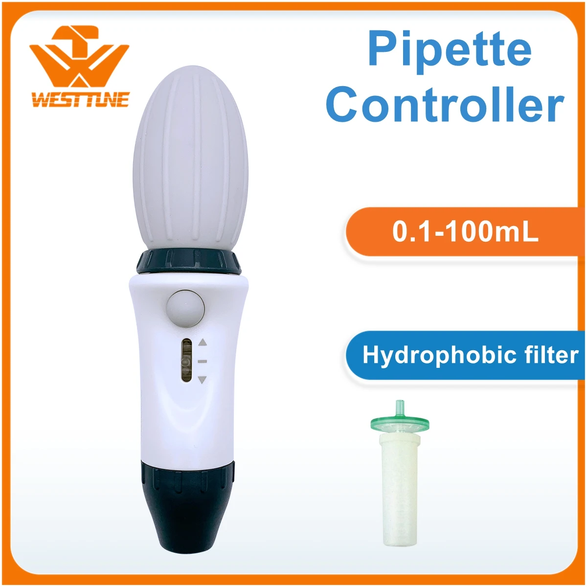 

Large Volume LEVO Pipette Controller 0.1-100ml Glass Plastic Graduated Pasture Pipettes Transfer Pump Manul Pipettor with Filter