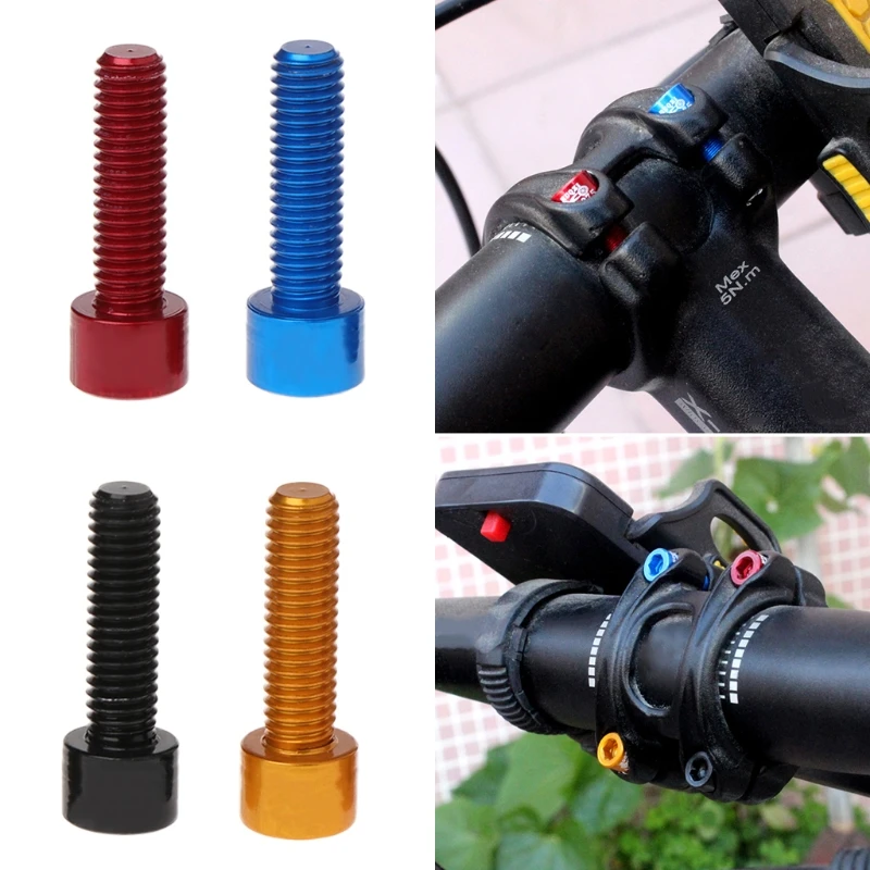 

4pcs/bag Bicycle Handlebar Stem Screw M5x17mm Aluminum Alloy Bolt Fixed Gear MTB H053