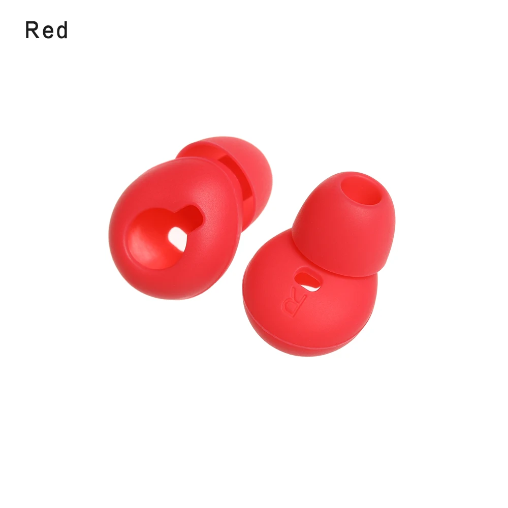 red 1 пара силиконовых сменные насадки для наушников, накладки для ушных вкладышей, bluetooth-наушники, ушные вкладыши, защитный рукав для samsung gear Circle - Цвет: red