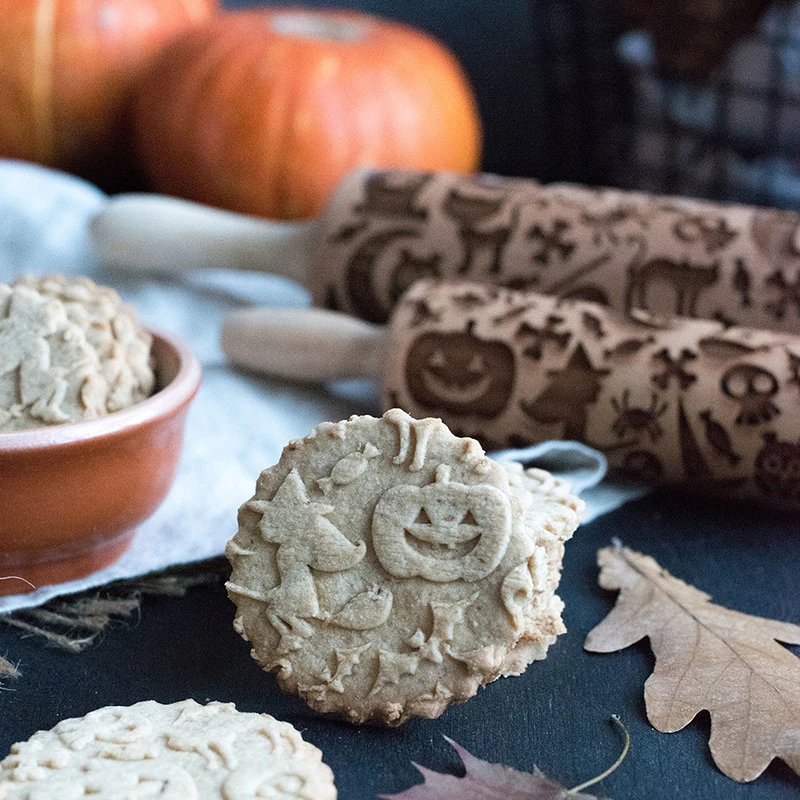 Тиснение деревянная Скалка DIY выпечки печенье лапши фондан пирог выгравированы